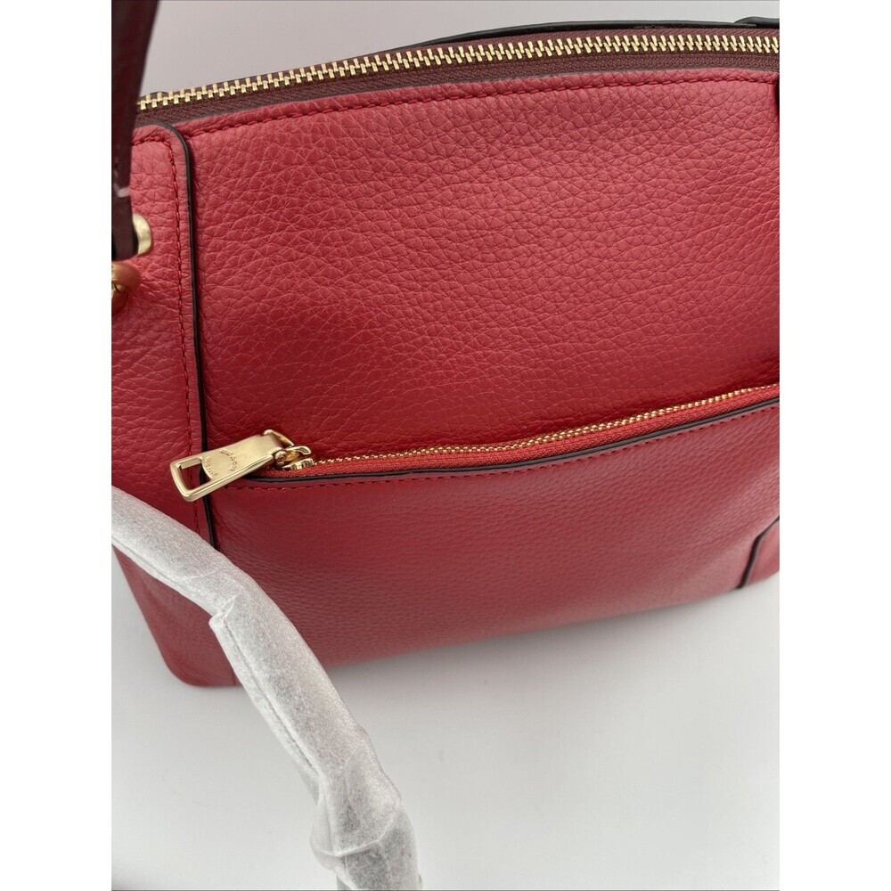 COACH Kacey Satchel In Colorblock - C6841 Red NEW - Picture 7 of 12